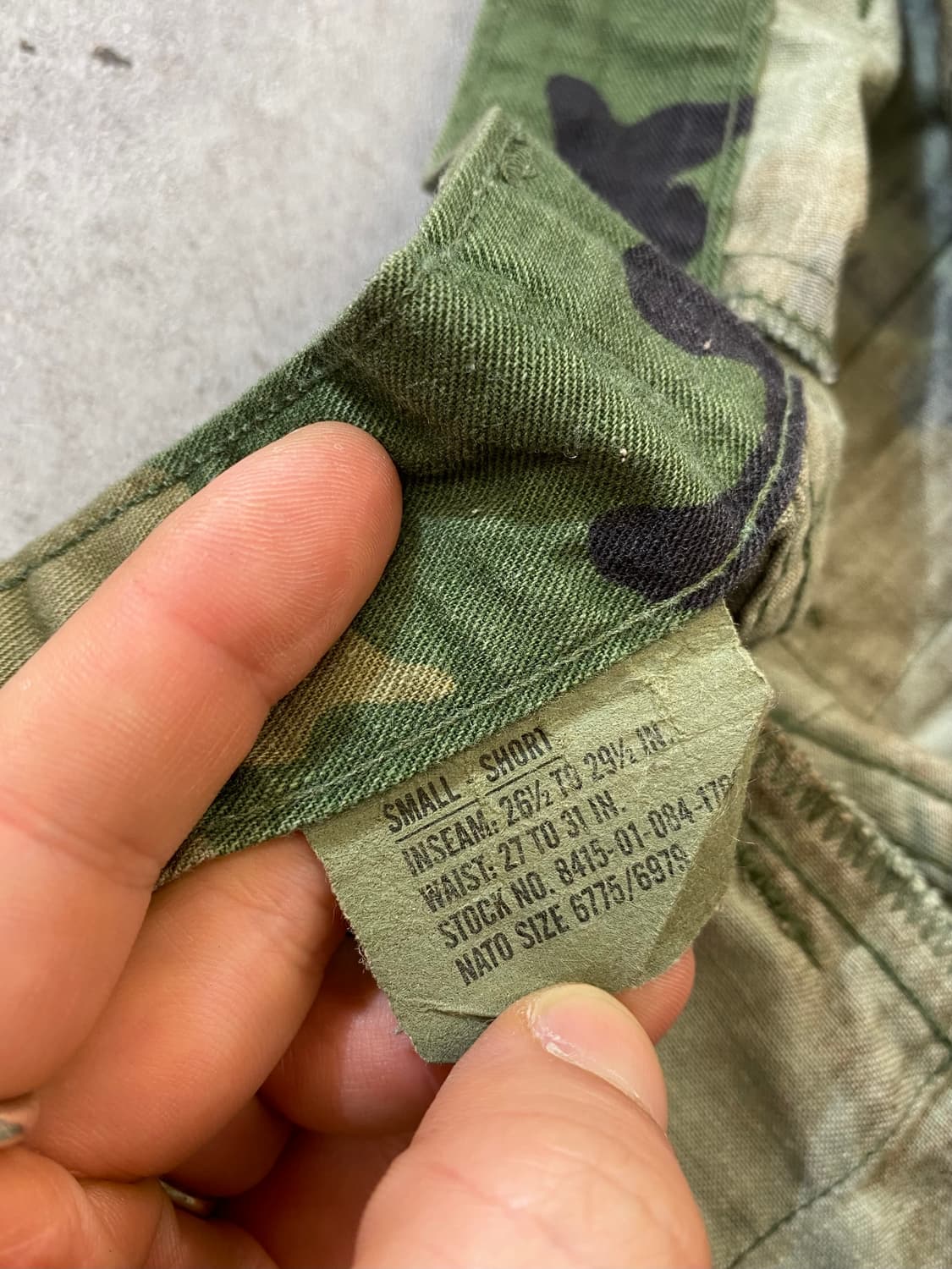 [S] 90s U.S.ARMY 미군 우드랜드 BDU 카고팬츠 상품이미지8