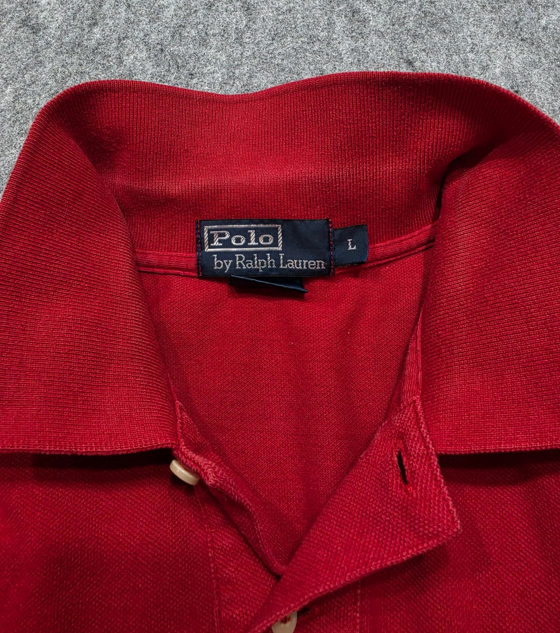 폴로 랄프로렌 빅포니 커스텀핏 PK 카라 반팔티 L 상품이미지4