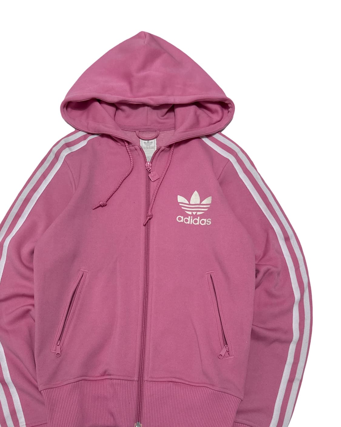 아디다스 핑크 플락 트랙탑 후드 져지 상품이미지2