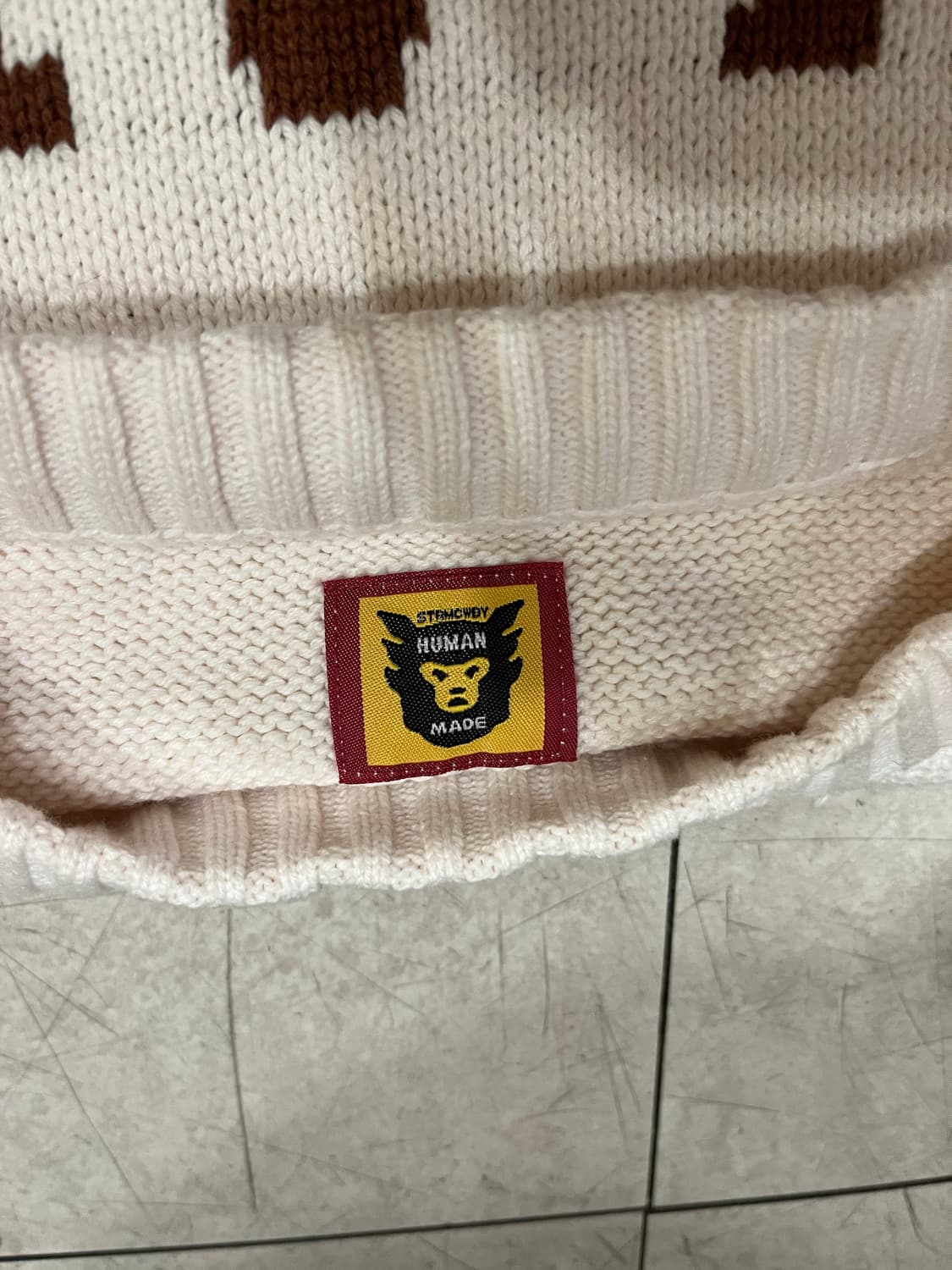 휴먼메이드 닥스니트 화이트 정품 상품이미지7