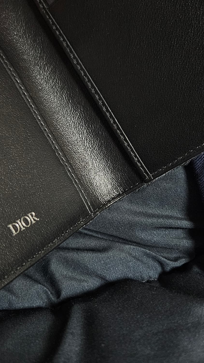 [풀구성]디올 2단 카드 홀더 블랙 디올 오블리크 자카드 상품이미지7