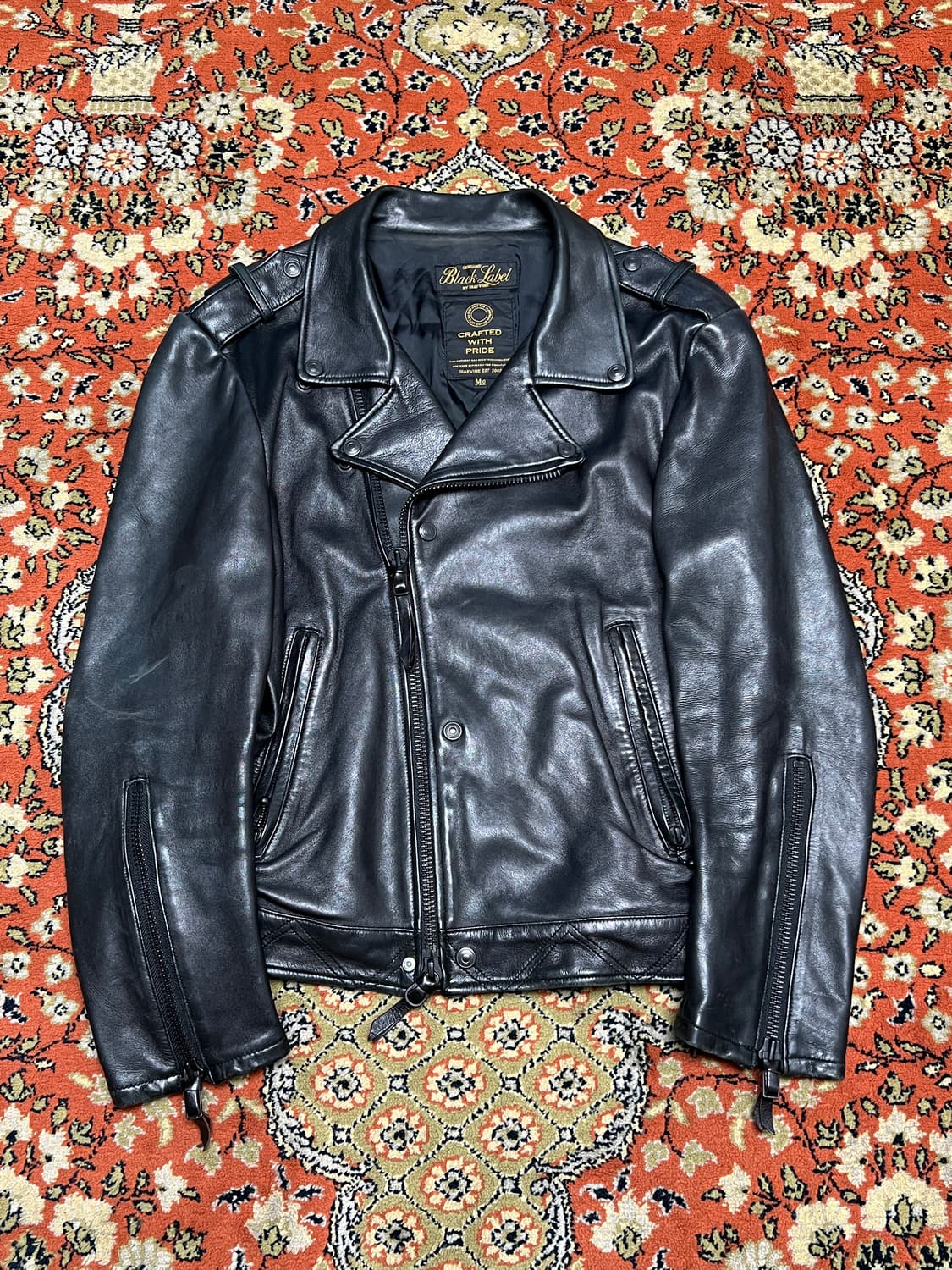 [95-100] 디아프바인 블랙라벨 라이더 자켓 블랙 M2 상품이미지1