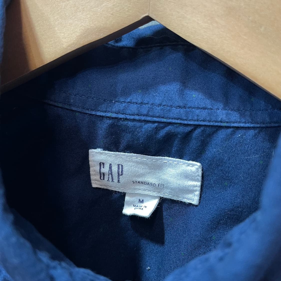 갭 GAP 네이비 도트 패턴 셔츠 상품이미지4