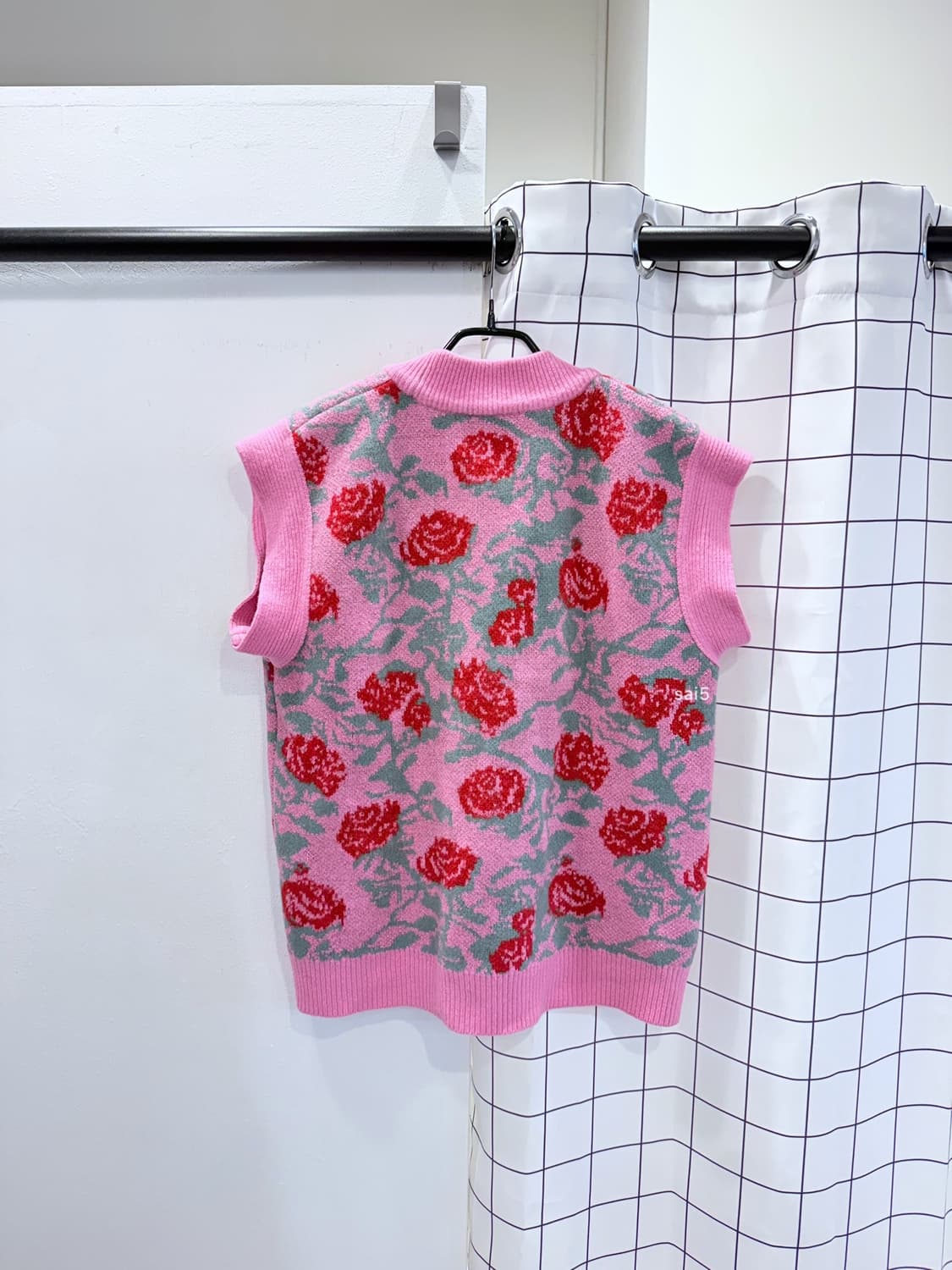 EENK 플로럴 오버핏 니트베스트  상품이미지3