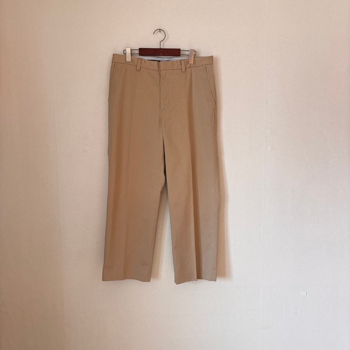 새제품급 타미힐피거 34 스트라이프 팬츠 바지 루즈핏 실루엣 상품이미지1