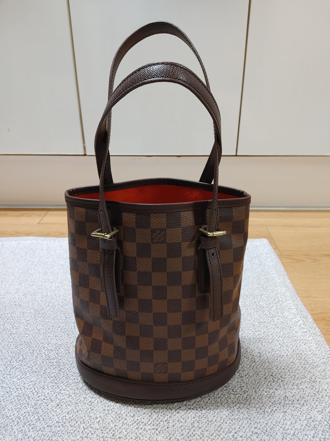 정품 클래식 루이비통 다미에 쁘띠 버킷백 토트백 숄더백 상품이미지4