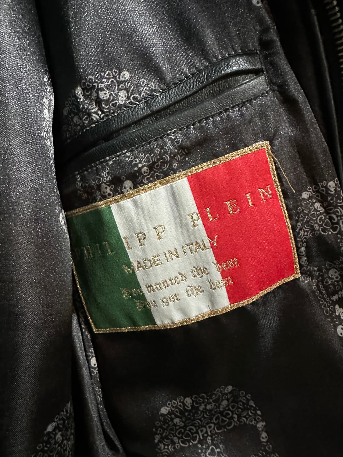 필립플레인 해골 양가죽자켓 100사이즈 상품이미지5