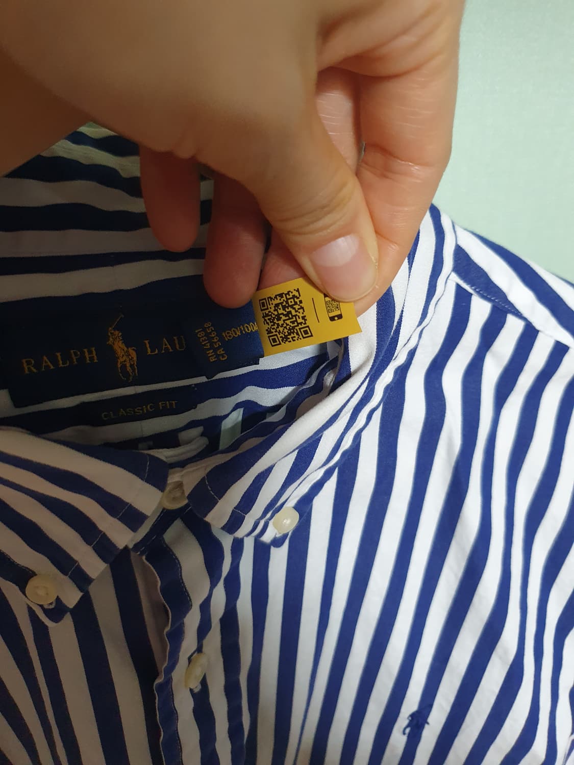 폴로랄프로렌 qr 셔츠 L 상품이미지5