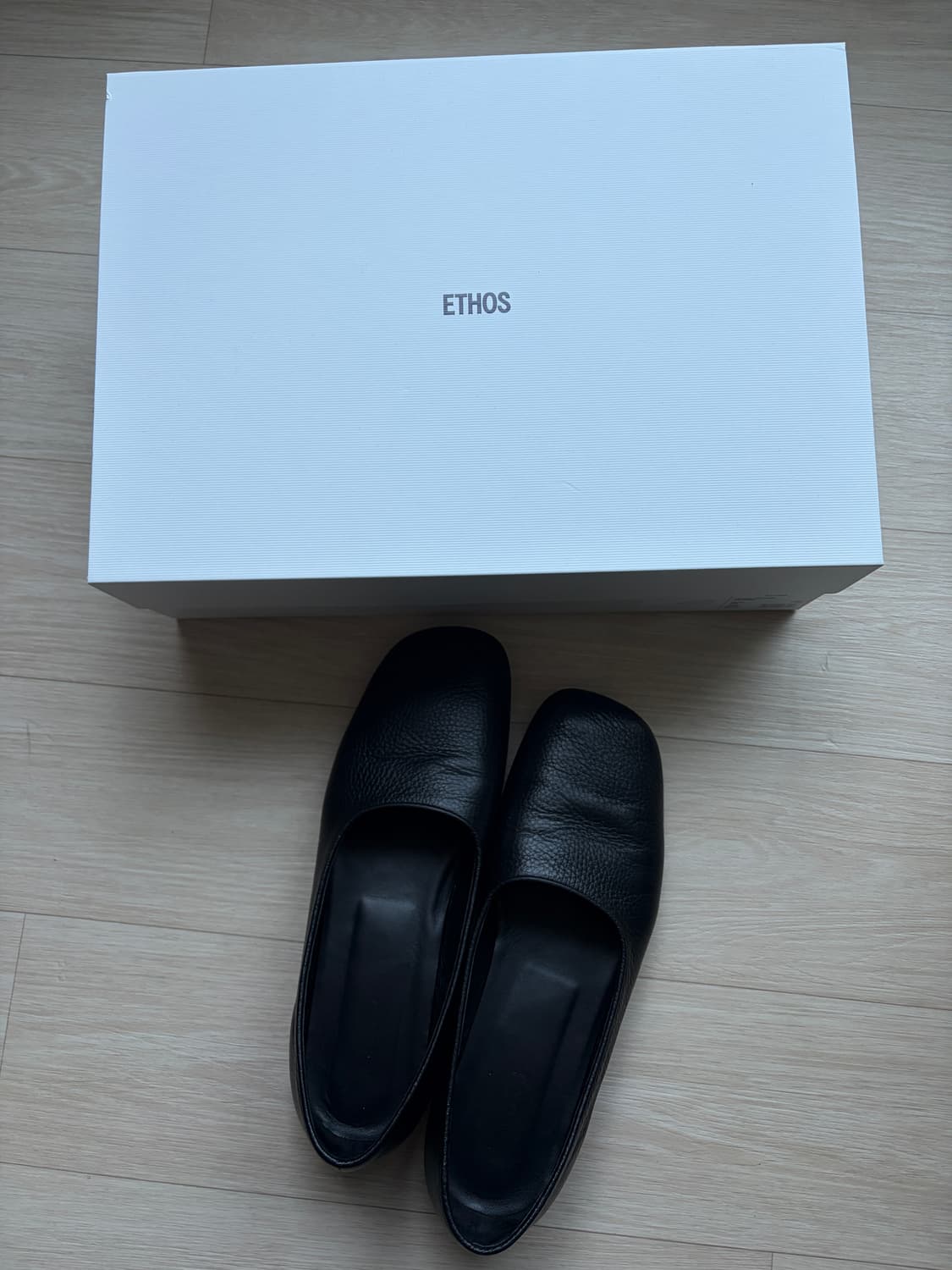 Ethos 에토스 LEATHER FLAT SHOES 255 상품이미지4
