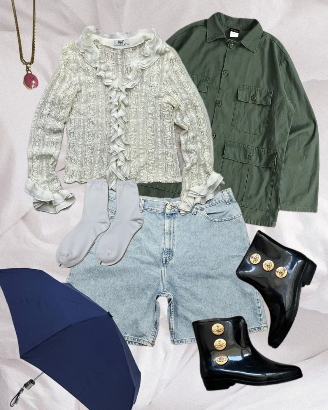 빈티지 러플 블라우스 상품이미지1