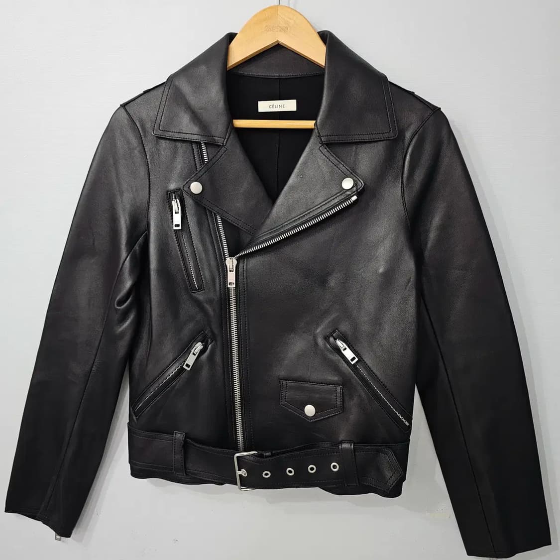 CELINE 셀린느 클래식 램스킨 바이커 자켓 55반 상품이미지1