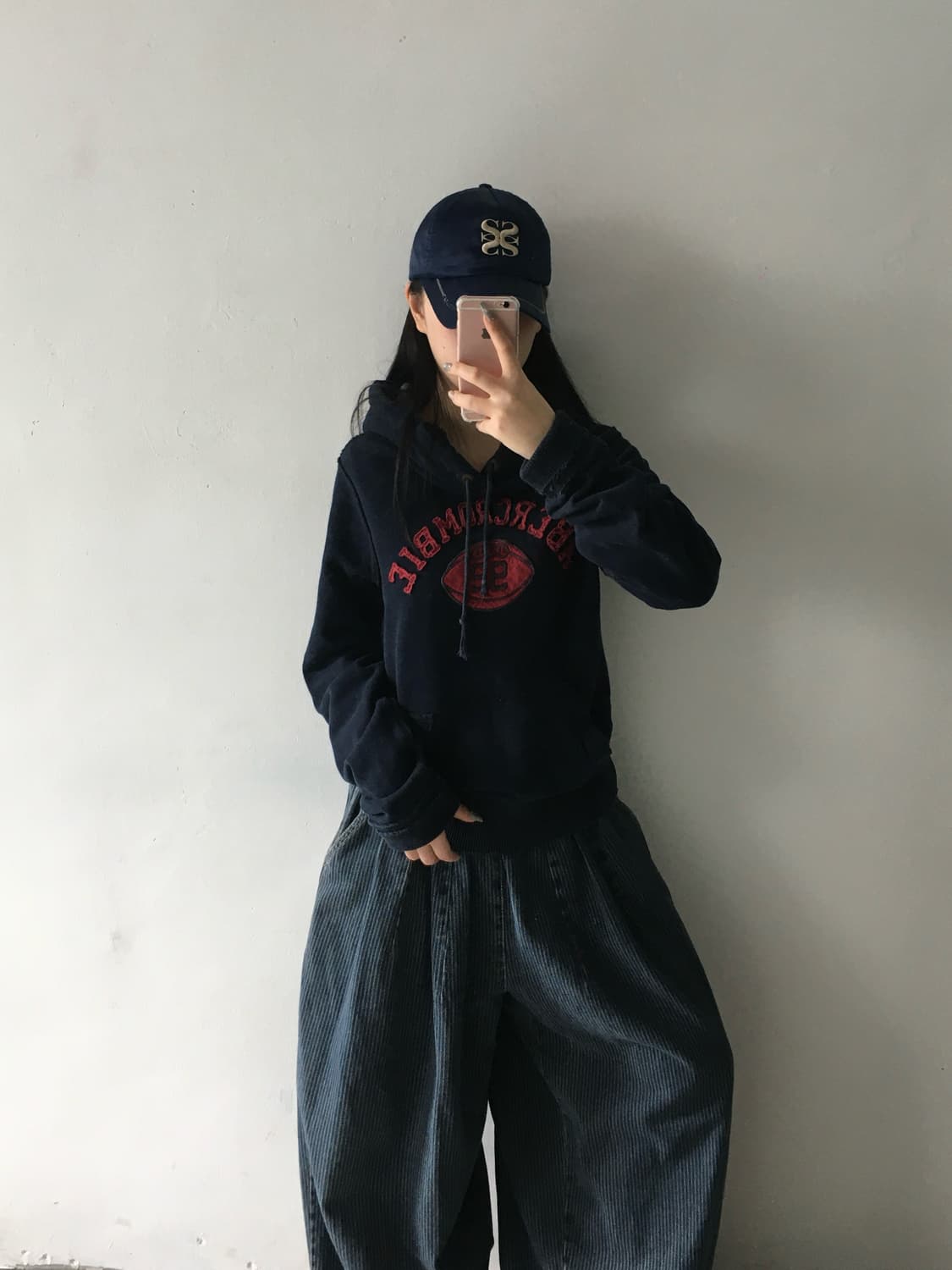 아베크롬비 자수패치 로고 후드티 상품이미지2