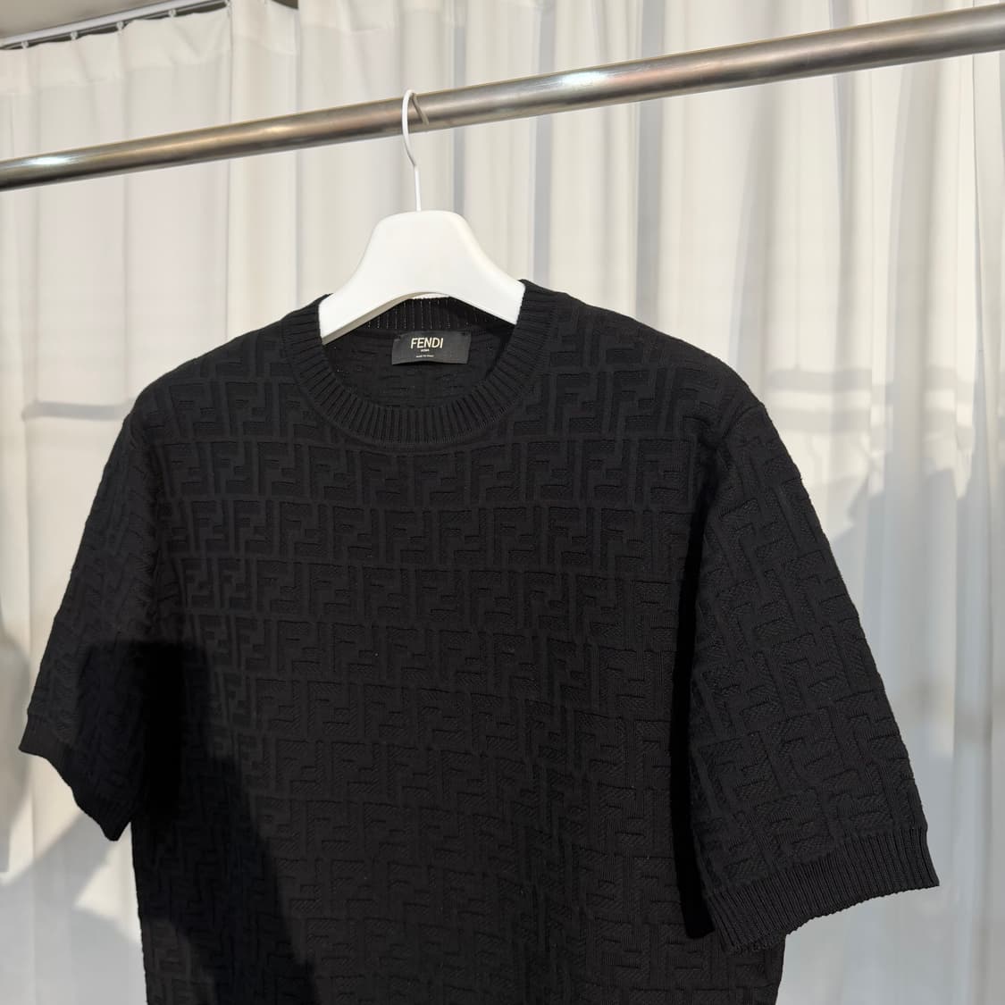 (54) 펜디 26SS FF 로고 올오버 크루넥 반팔 니트 상품이미지2