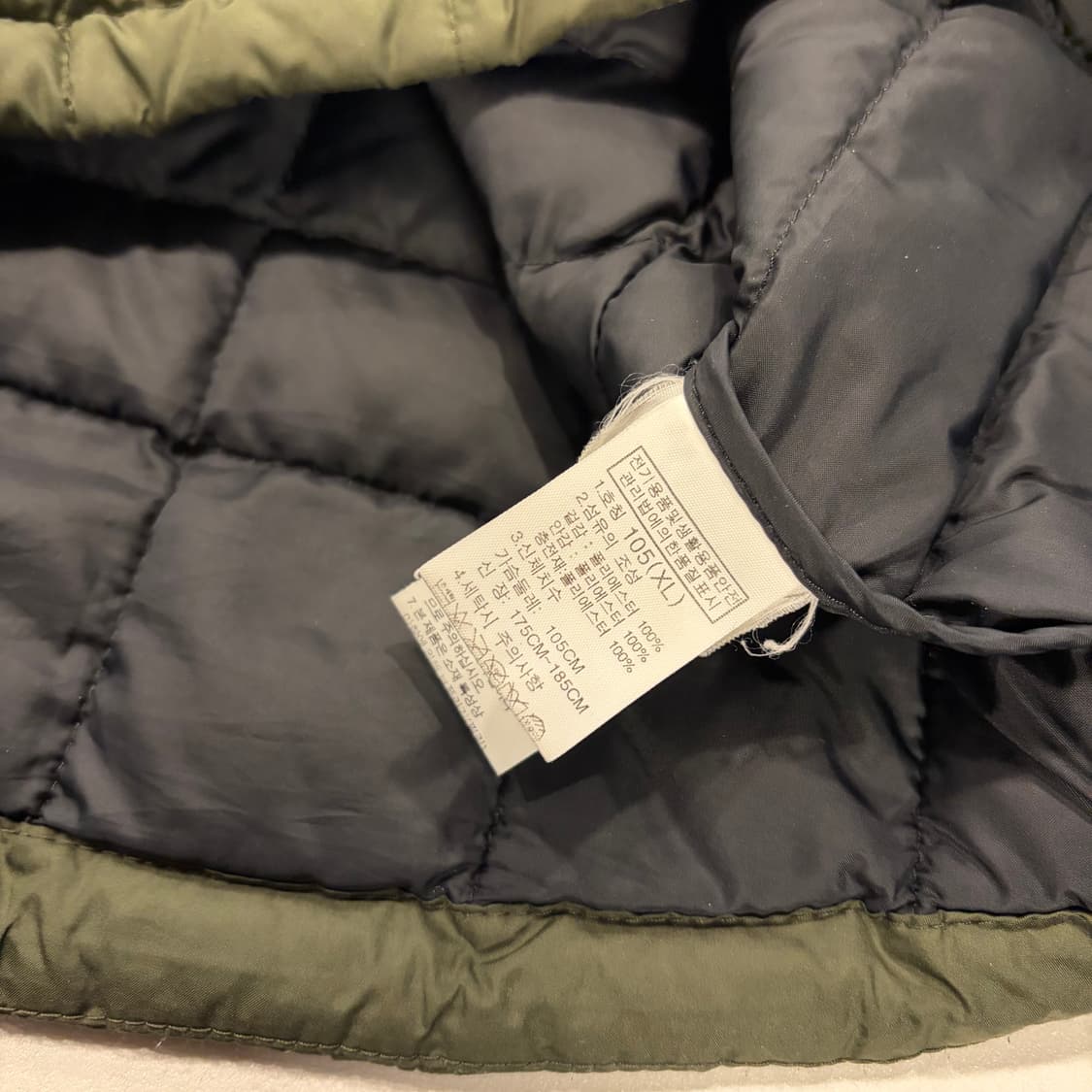 [XL] 노스페이스 티볼 테크 경량 패딩 자켓 카키색 C990 상품이미지8