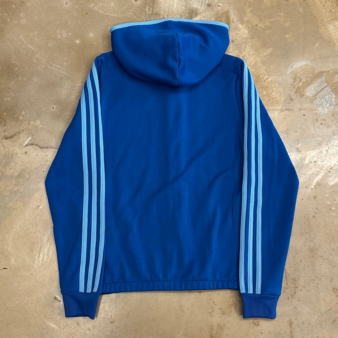 100 아디다스 여성용 블루 후드 트랙탑 상품이미지3