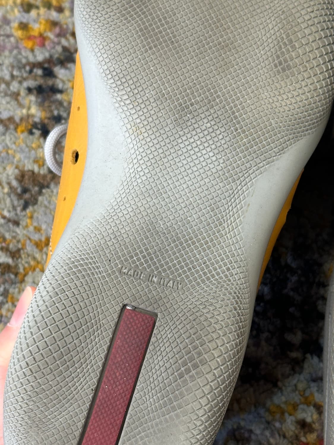 PRADA SPORT 펀칭 레더 빈티지 스니커즈 상품이미지8