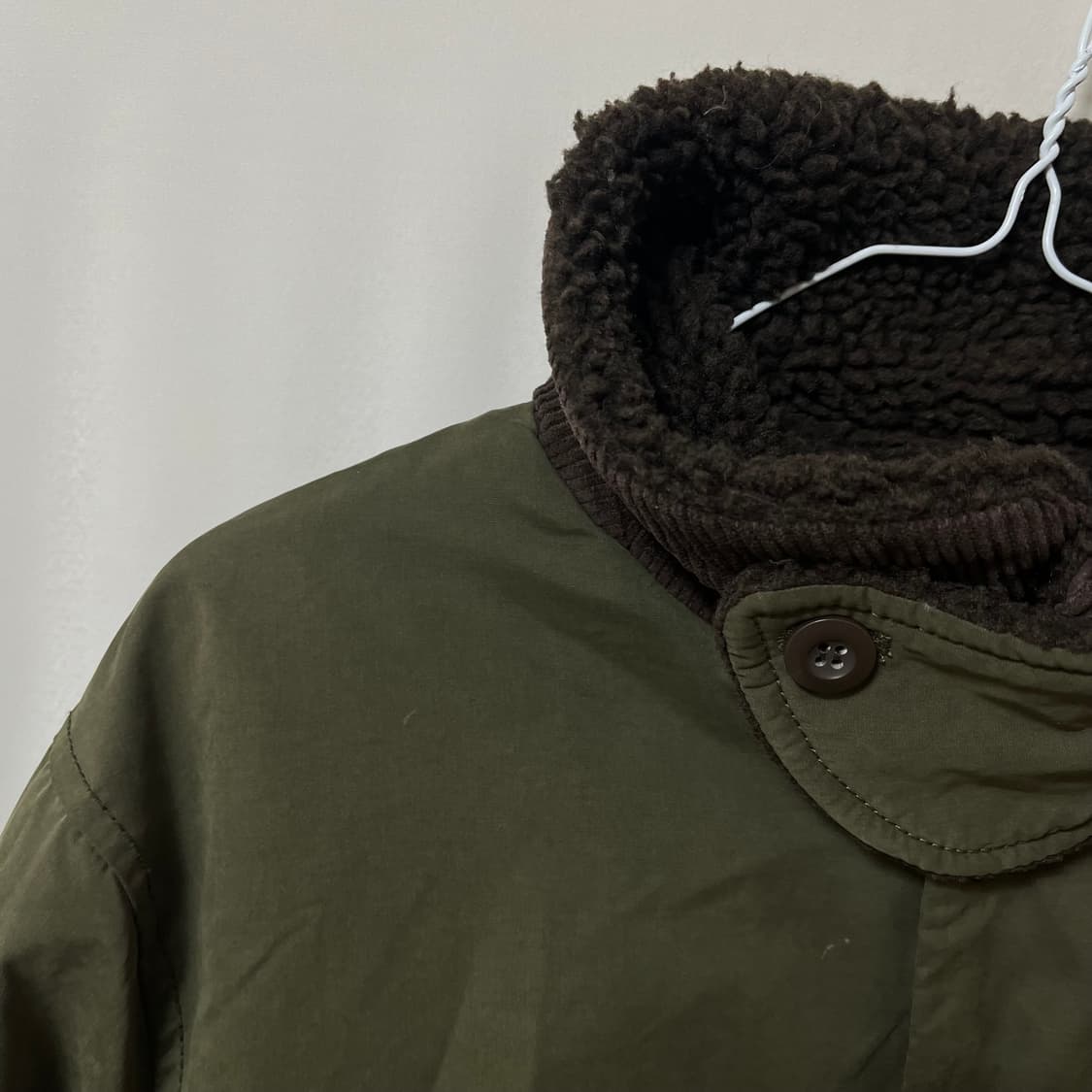 스파오 레지먼트 밀리터리 양털 카라 덱자켓 M/95 상품이미지5