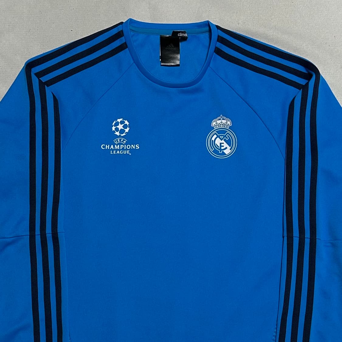 100 아디다스 레알 마드리드 챔피언스리그 블루 트레이닝 탑 상품이미지1