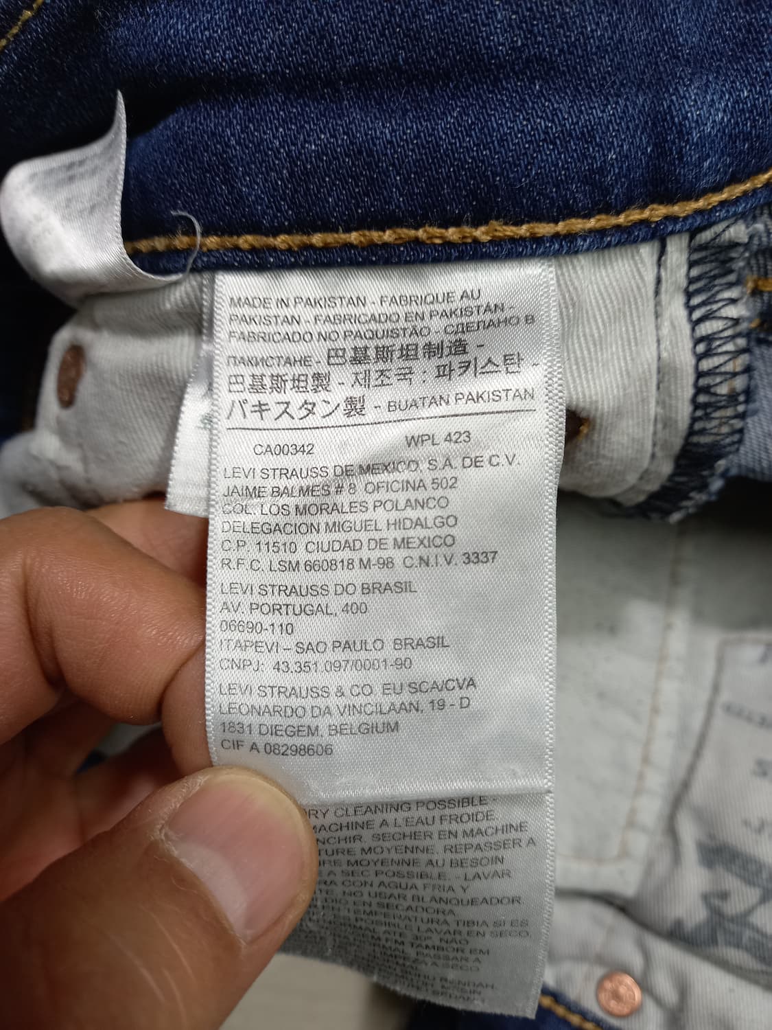 30 리바이스511 워싱 스판 슬림일자진 30-213 상품이미지8