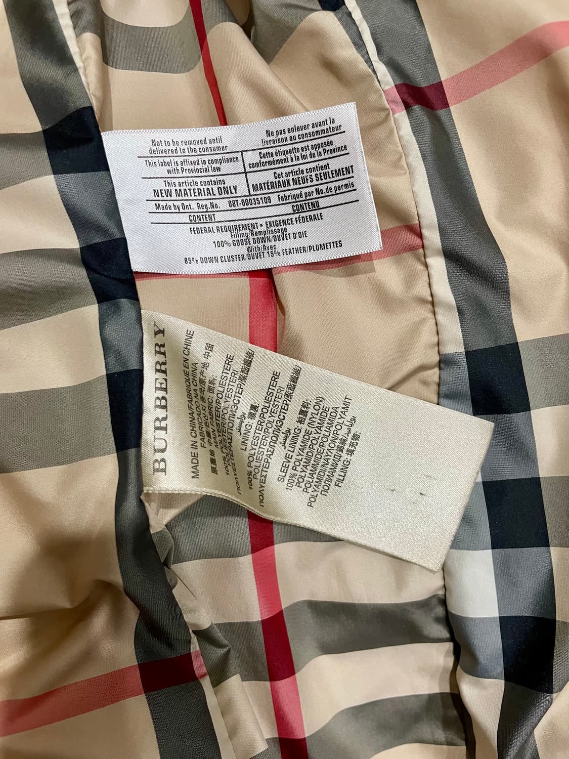 버버리 브릿 블랙 패딩 XS 정품 상품이미지5