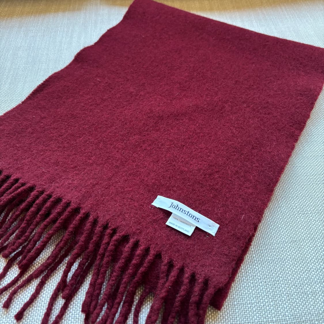 [Johnstons of Elgin] 스코틀랜드산 램스울 100% 버건디 상품이미지6
