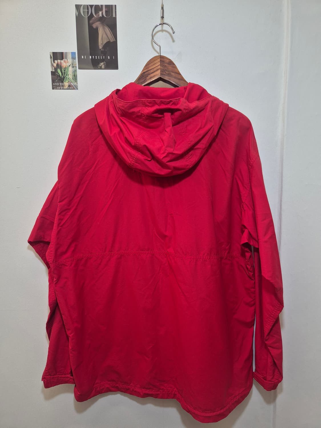 노스페이스 바람막이 빨간색 110 
사이즈   상품이미지4