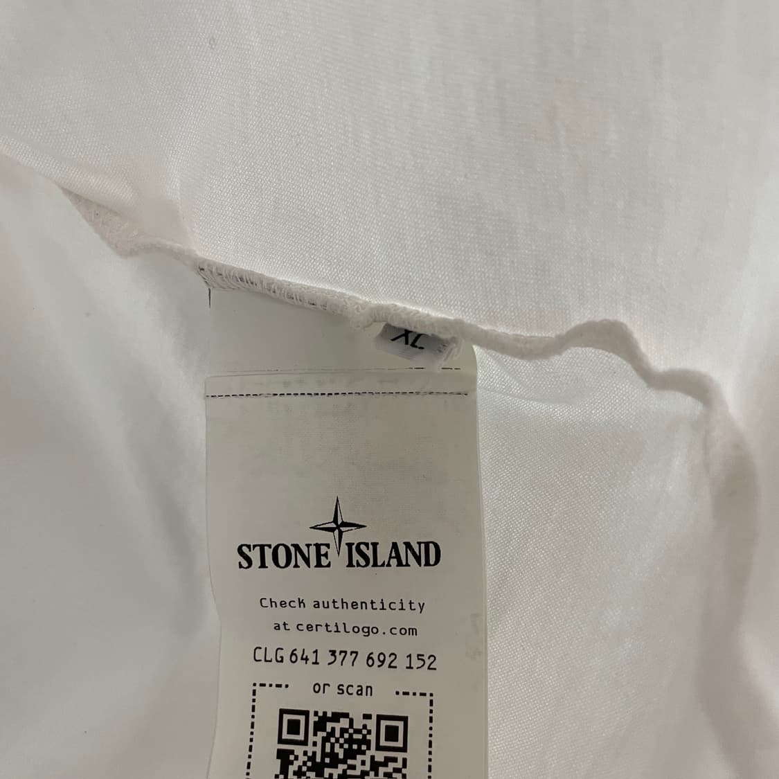 스톤아일랜드 화이트 반팔 티셔츠 XL 상품이미지6