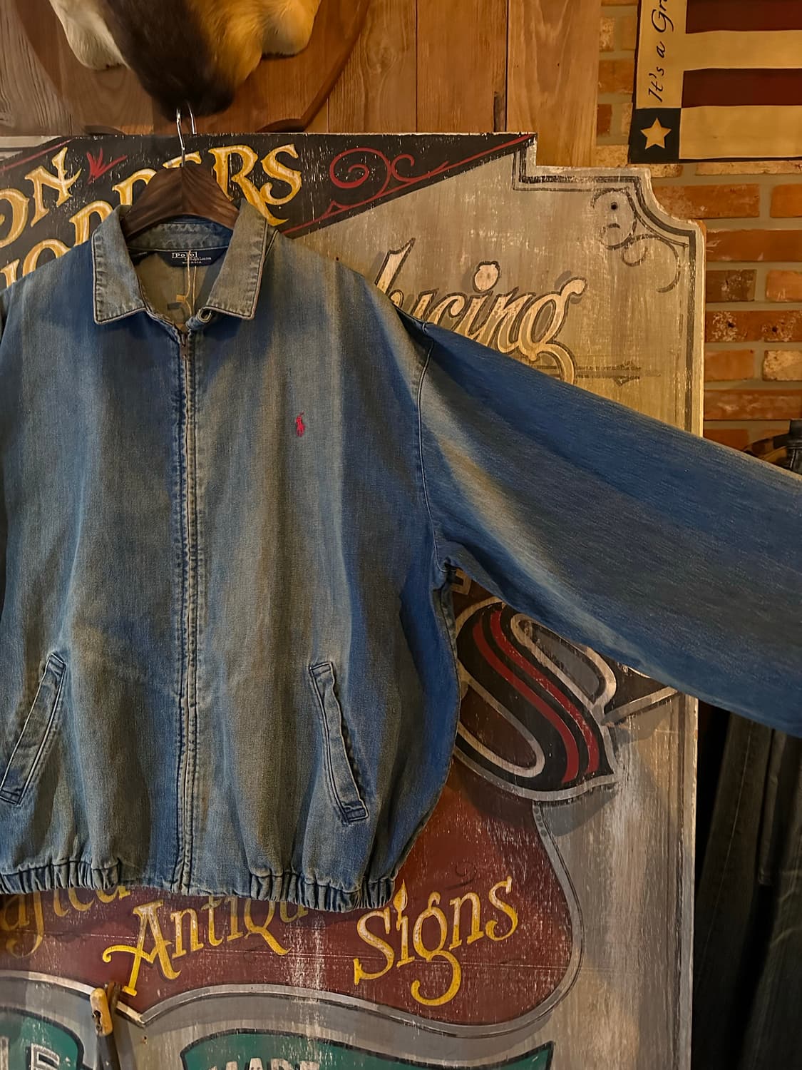 80s USA Polo Ralph Lauren Denim Jacket 상품이미지4