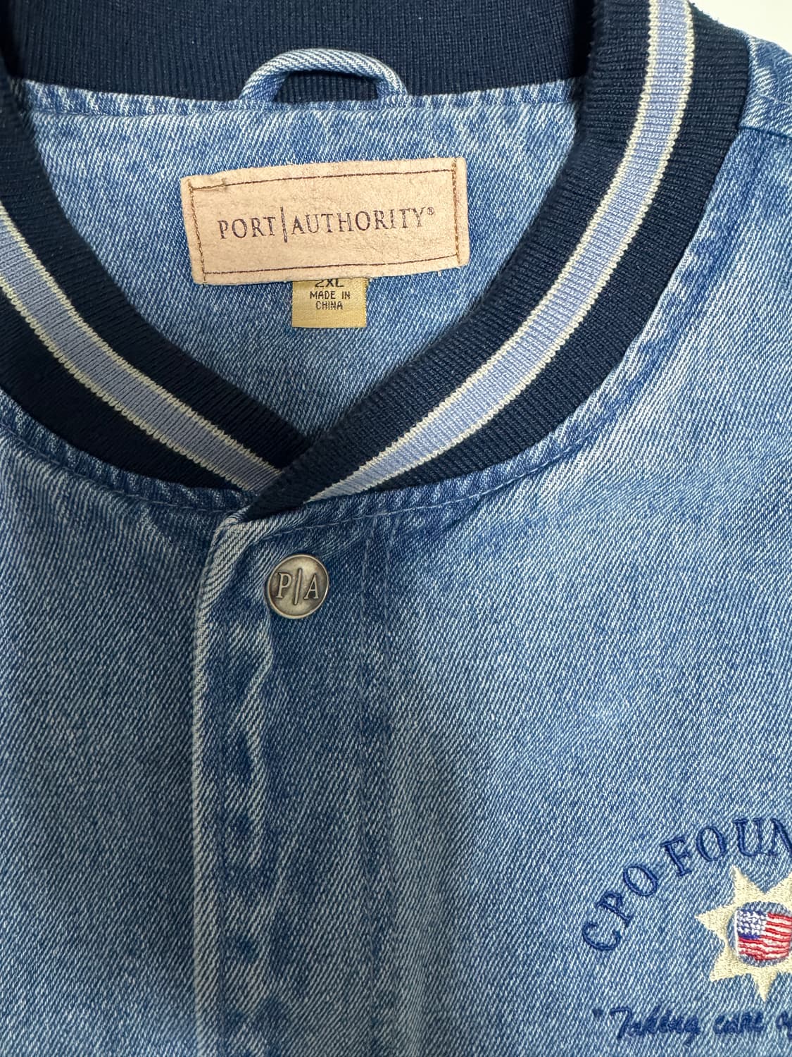 [2XL] Port Authority 데님 바시티자켓 상품이미지3