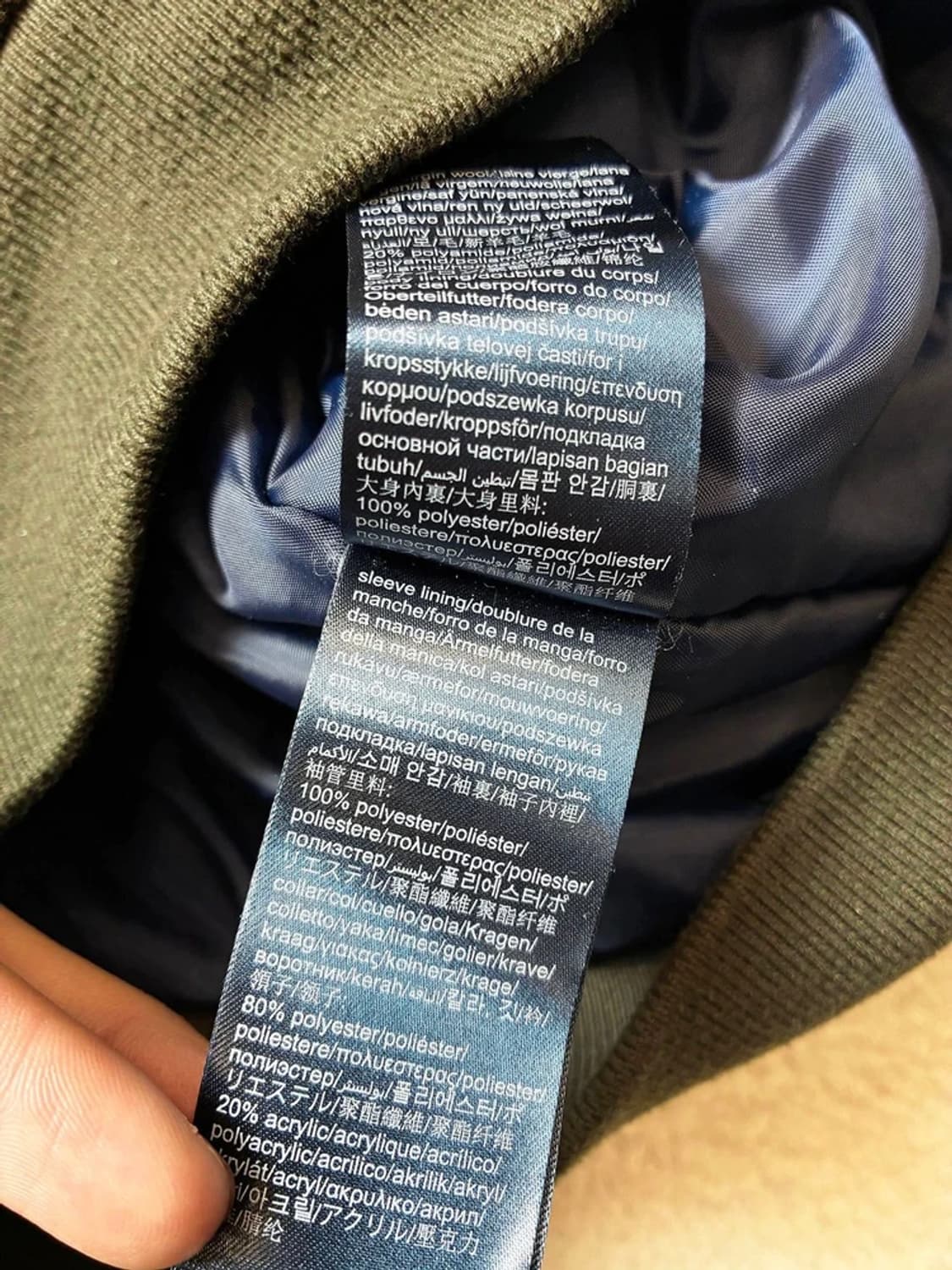 타미힐피거 18ss 울 봄버 하이넥 블루종 자켓 PN7216 상품이미지9