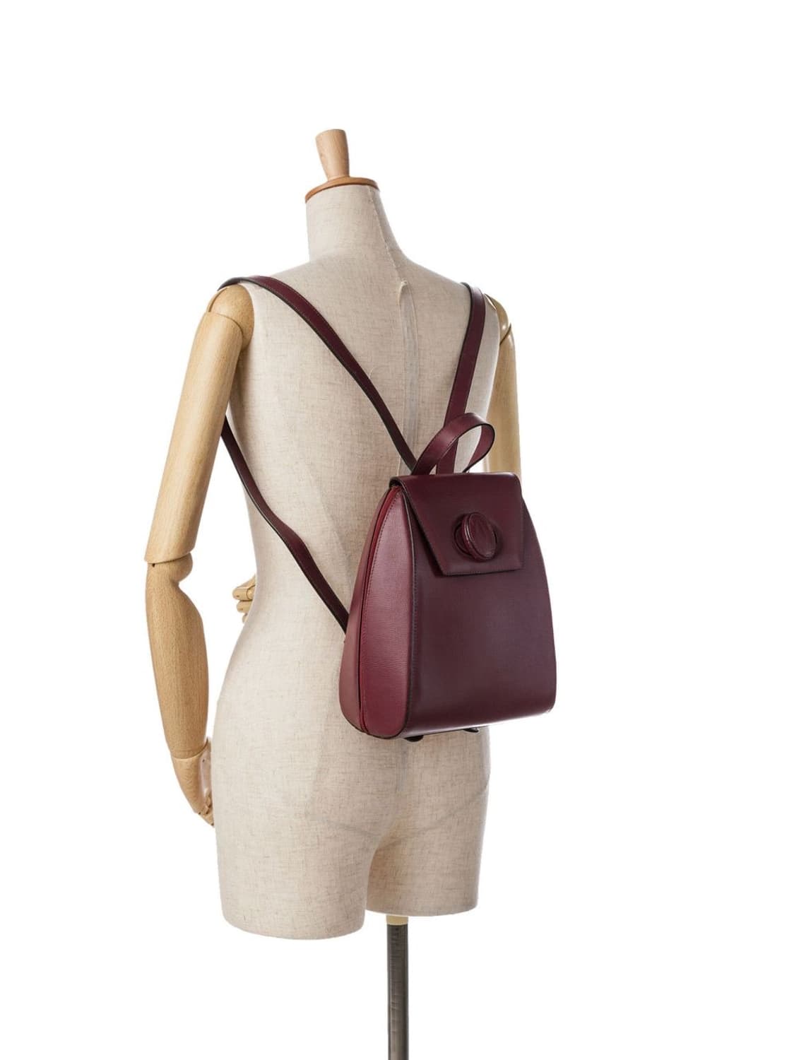 Cartier 까르띠에 레더 백팩 버건디 상품이미지10