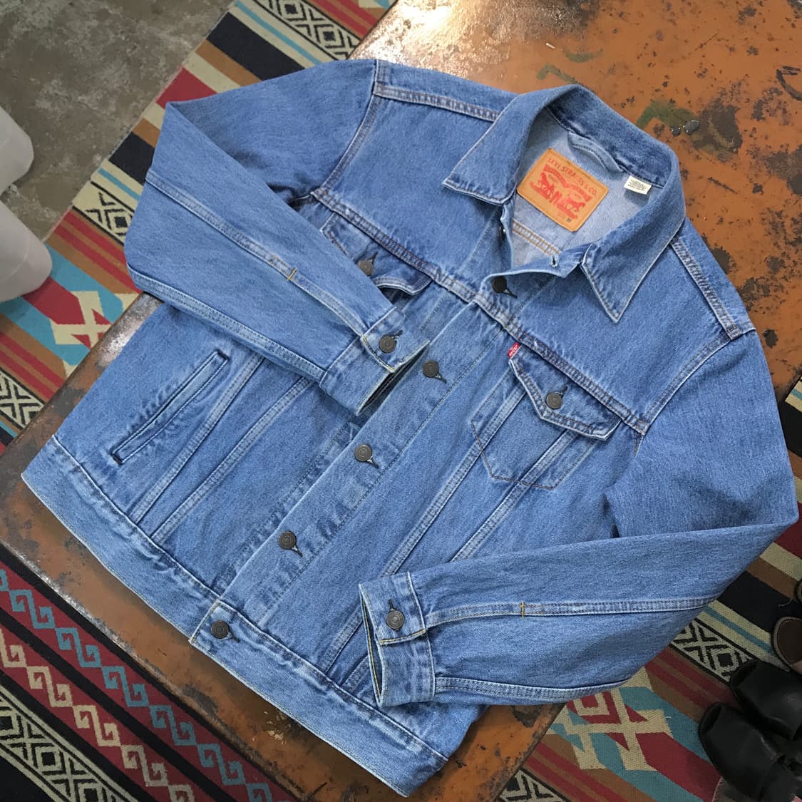 리바이스 중청 데님 트러커자켓 남성 105 사이즈  상품이미지1