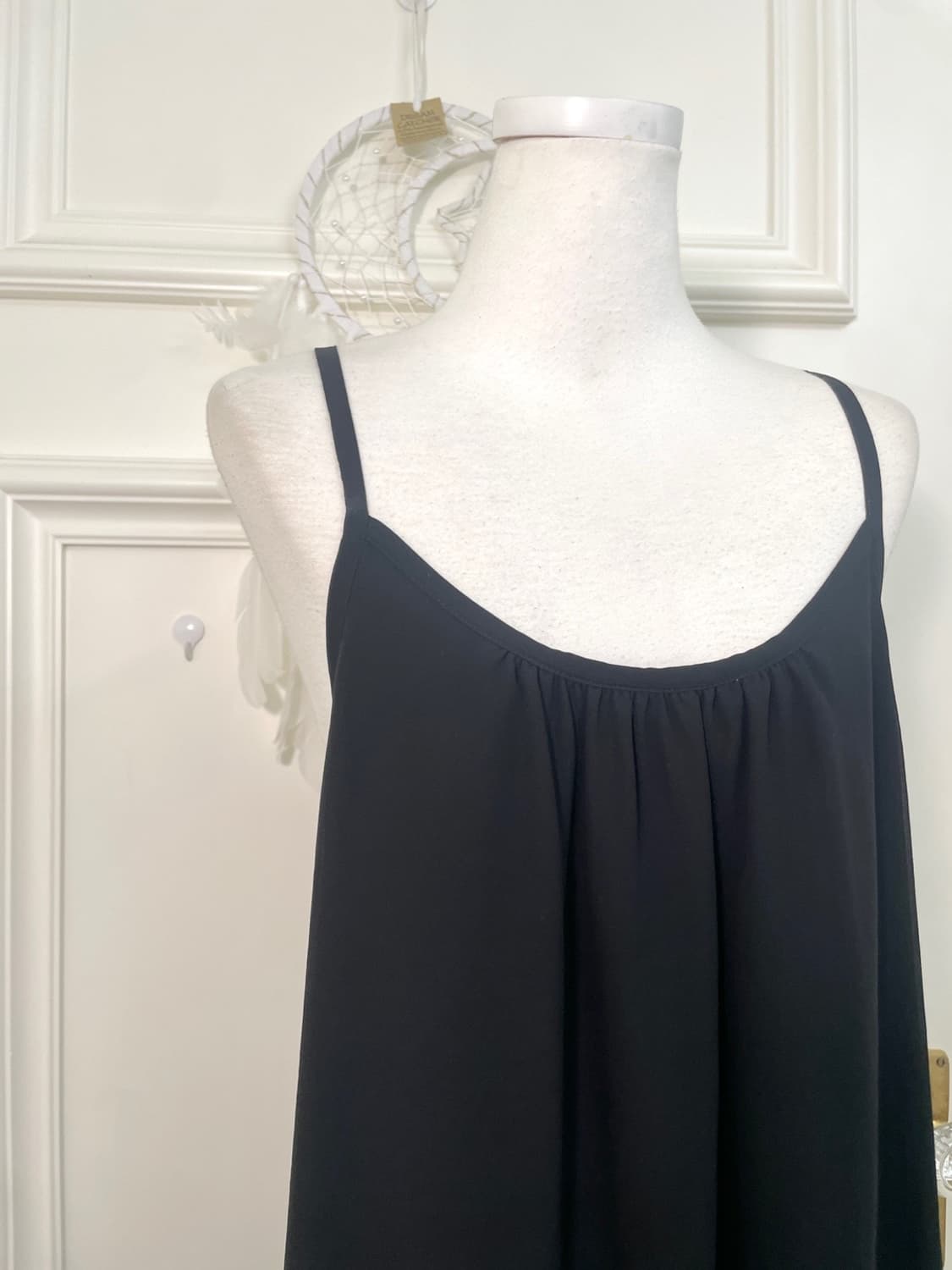 black shirring point back back bow opc 상품이미지6