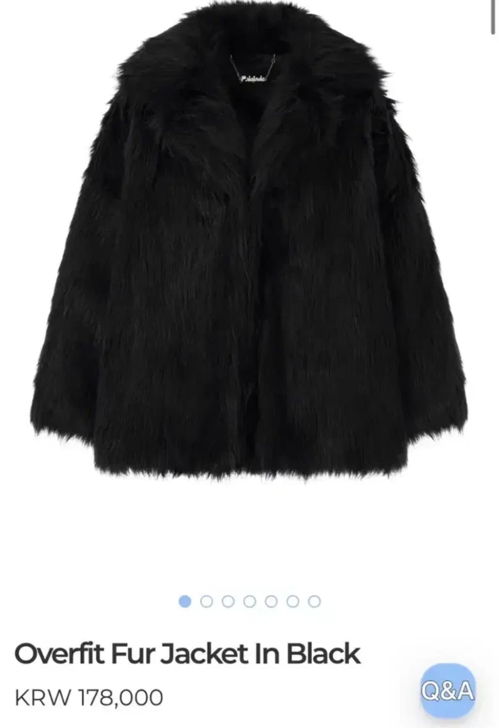 페일제이드 오버핏 퍼 자켓 상품이미지1