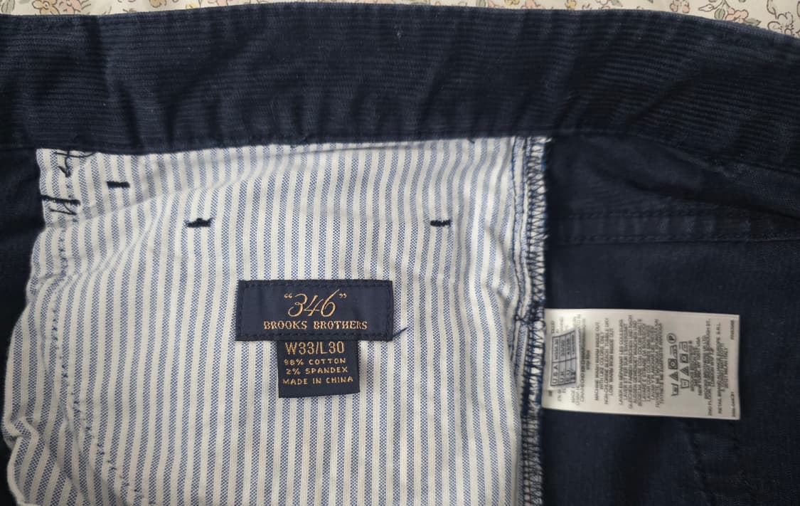 브룩스 브라더스 코듀로이 네니비 데님 바지 33 상품이미지7