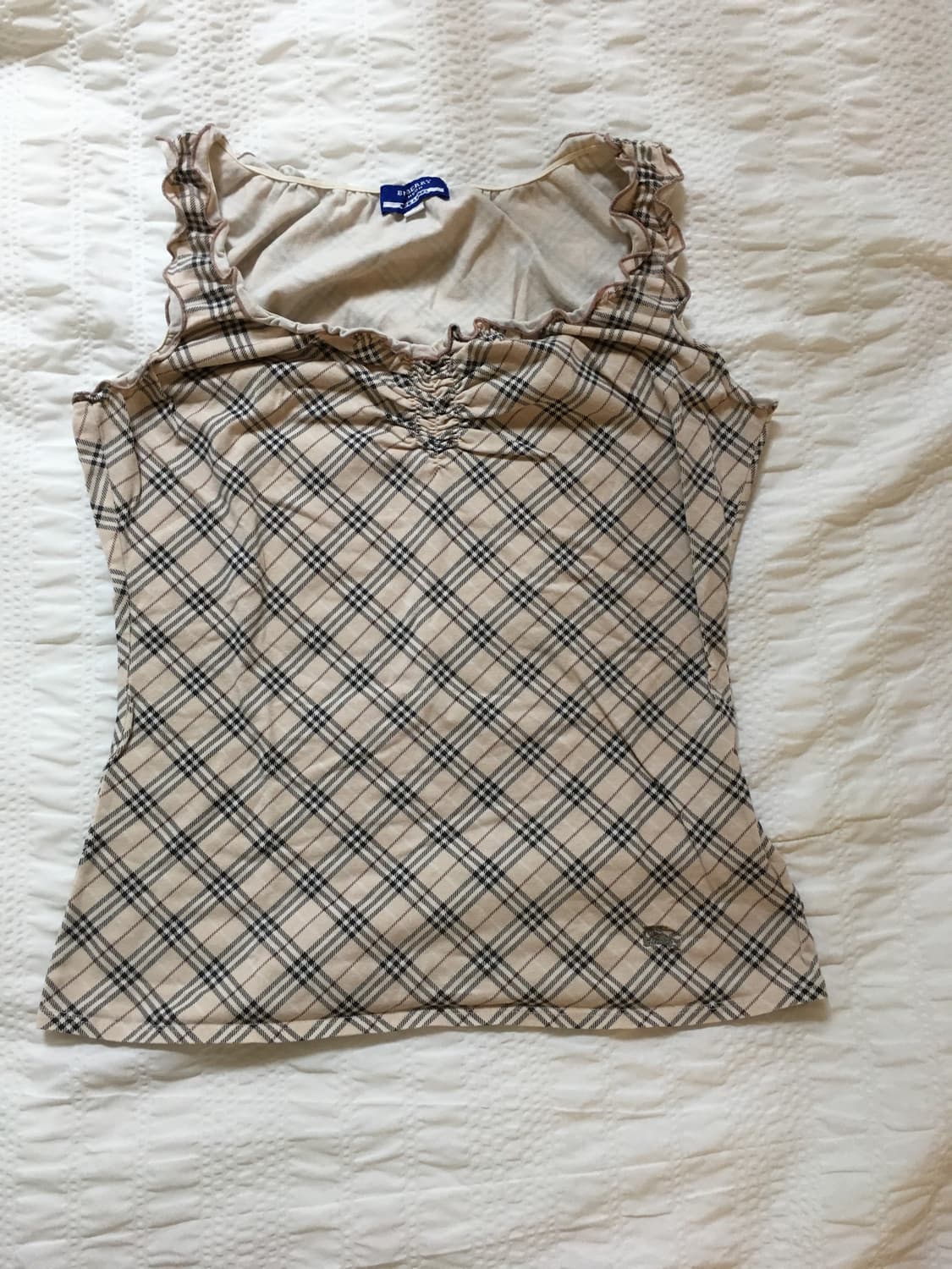 burberry bluelabel 노바체크 슬리브리스 상품이미지2