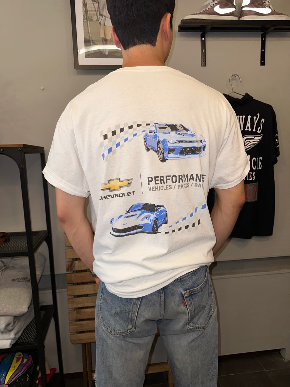 Chevrolet performance logo print T-shirt 상품이미지6