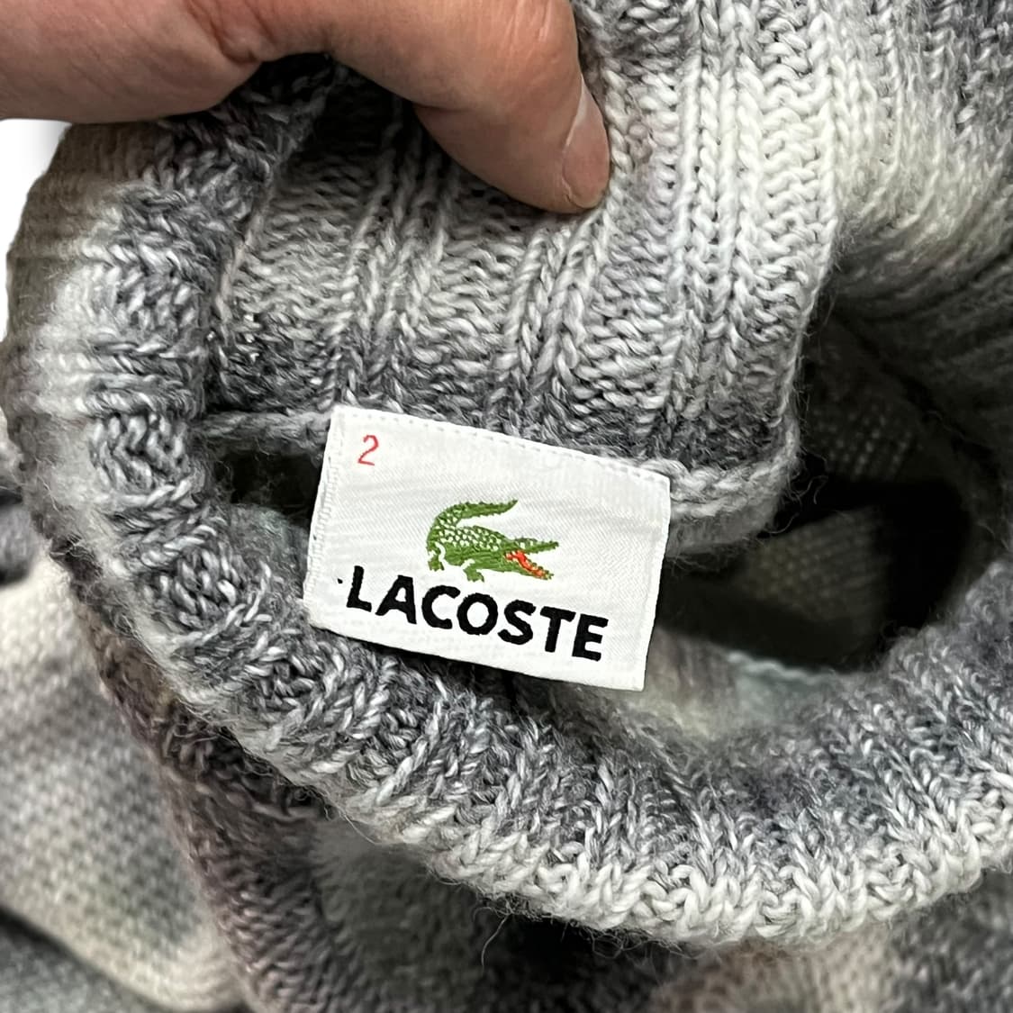  라코스테 스트라이프 터틀넥 니트 y14202 상품이미지6