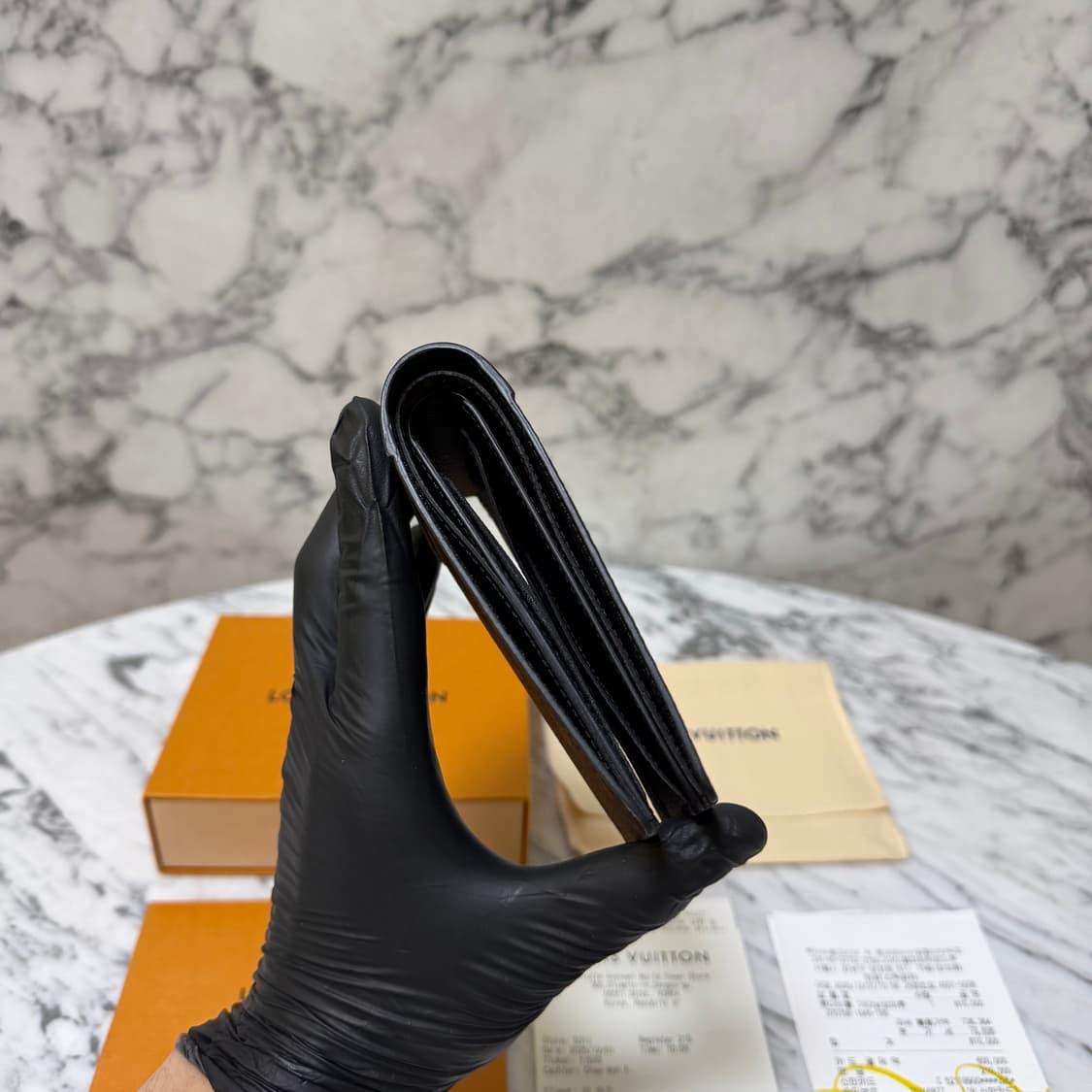 루이비통 모노그램 마카사르 멀티플 월릿 반지갑 상품이미지4