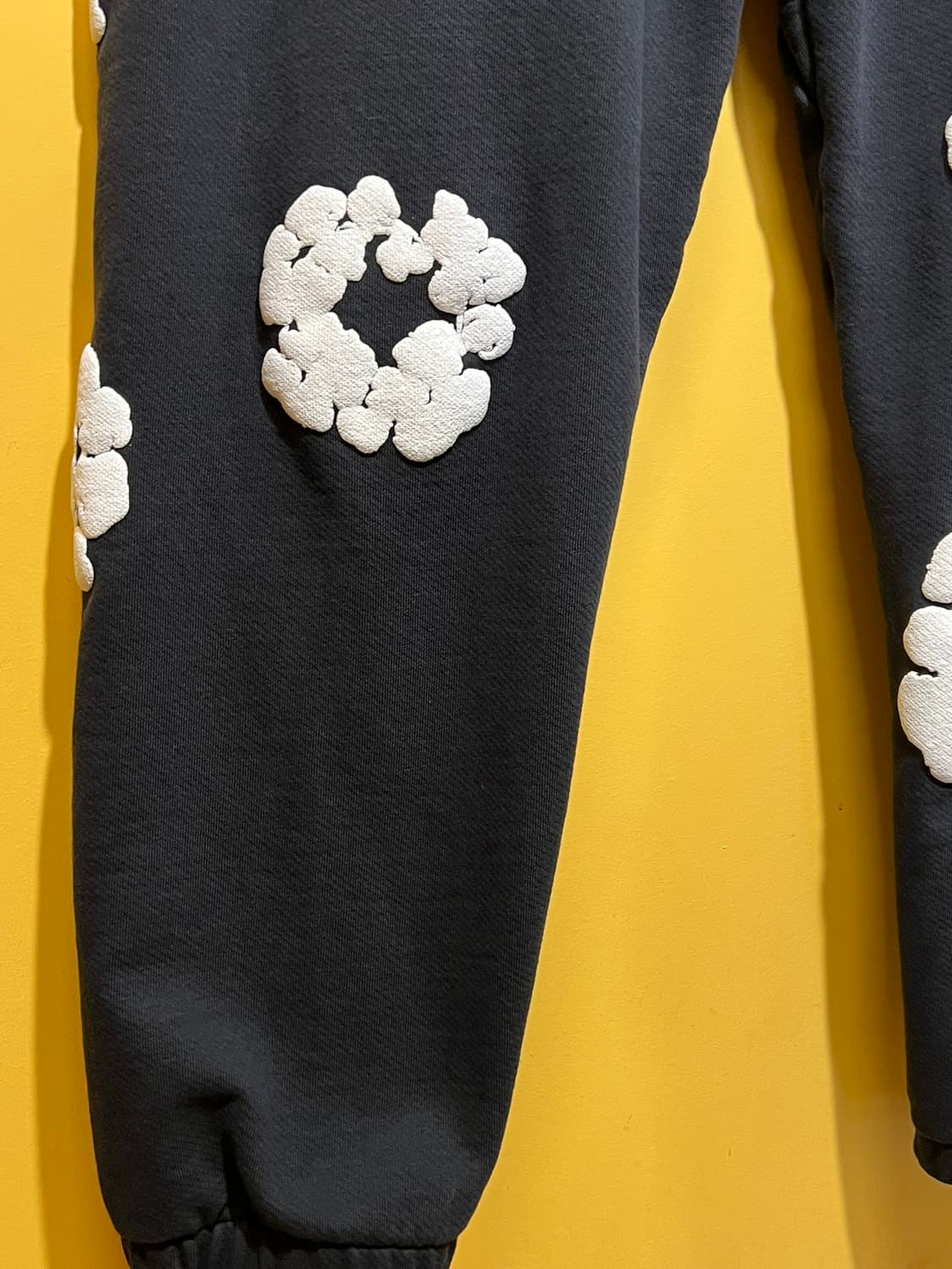 [XL] 데님 티어스 더 코튼 리쓰 스웨트팬츠 블랙 상품이미지4