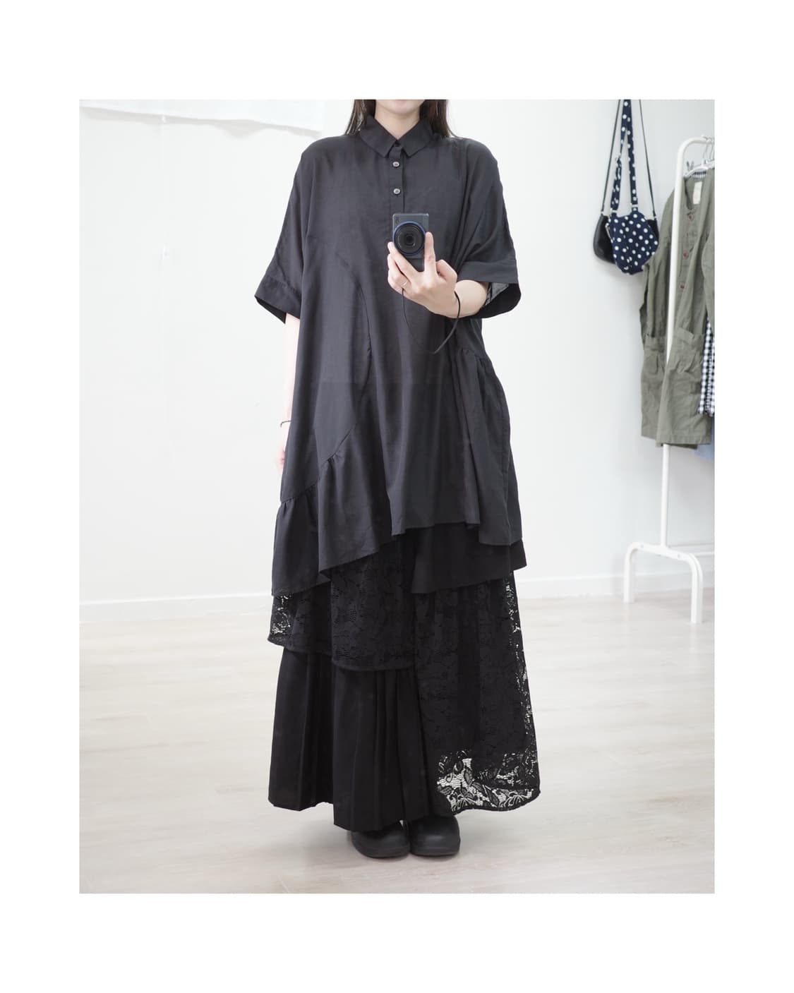 고무 Gomme ruffle over shirts 상품이미지1