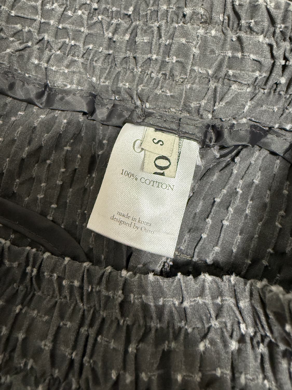 플리츠 와이드 팬츠 블랙 상품이미지3