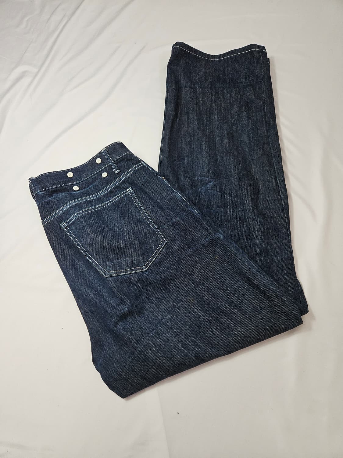 WAAR 와르 스티치 생지 데님팬츠 프리미엄진 L 상품이미지1