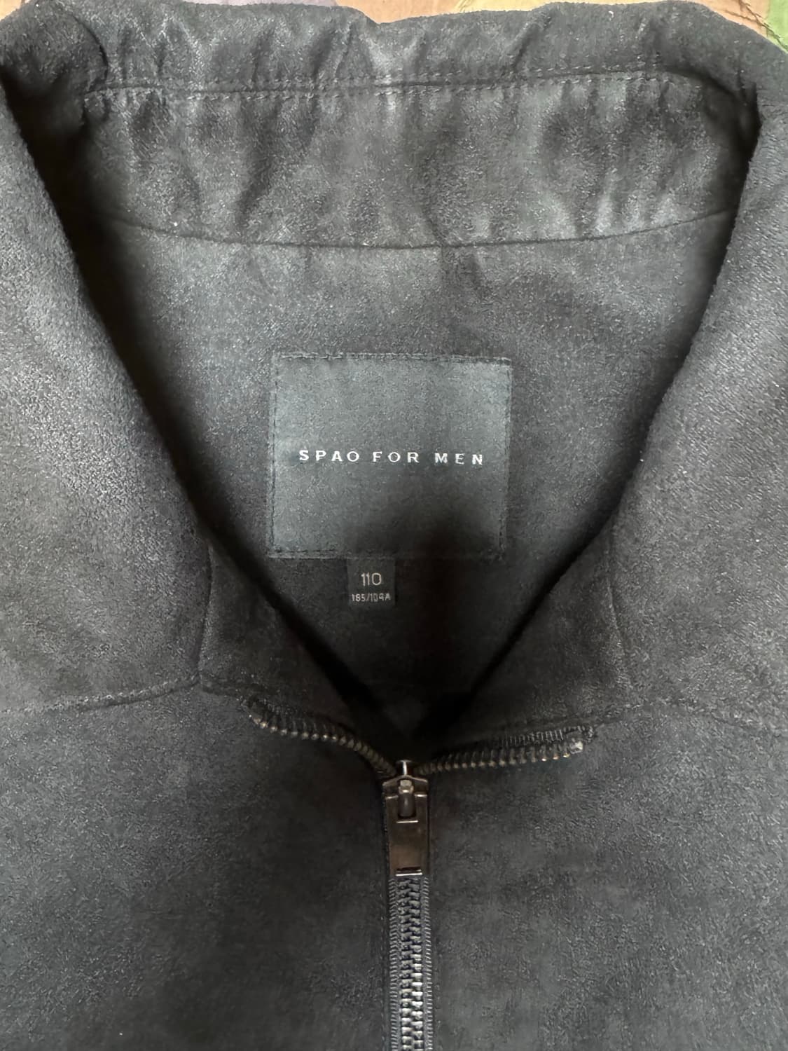 스파오 남성 블랙 집업 워크 자켓 110 상품이미지2