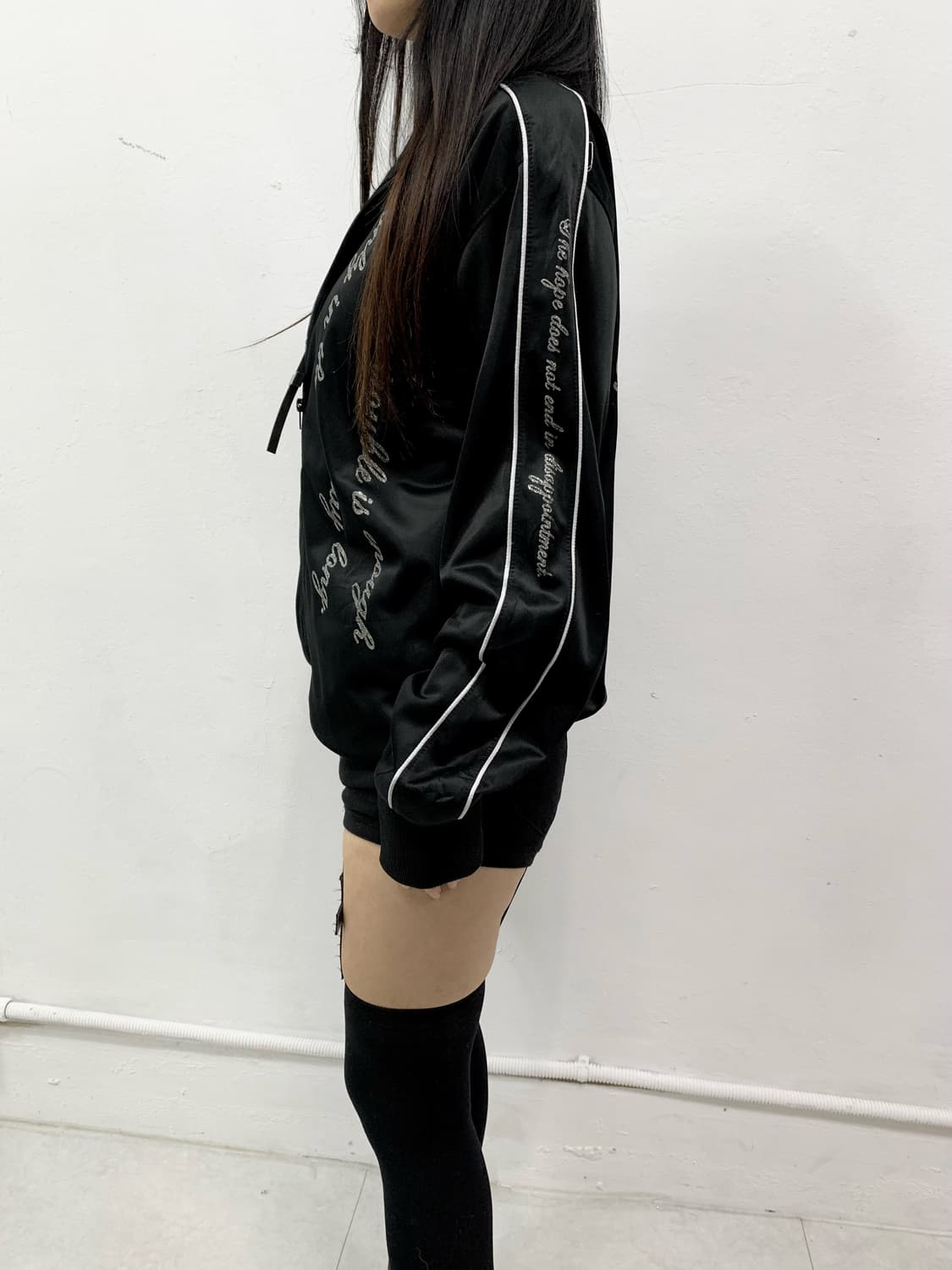 [TENDER ROSE] 펑크 스컬 레터링 집업 져지 상품이미지4