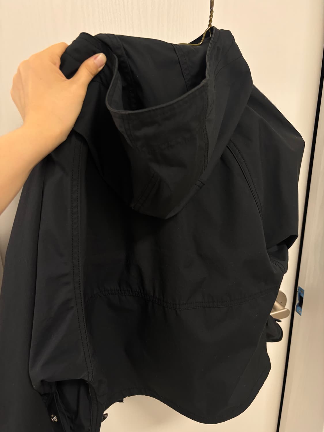 노스페이스 퍼플라벨 여성 블랙 후드 자켓 s  상품이미지8