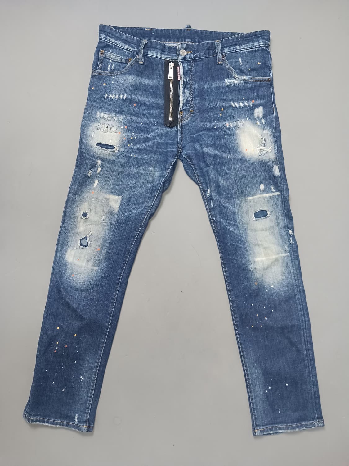 [34] 디스퀘어드2 앞지퍼 멀티페인팅 쿨가이진 청바지 상품이미지1