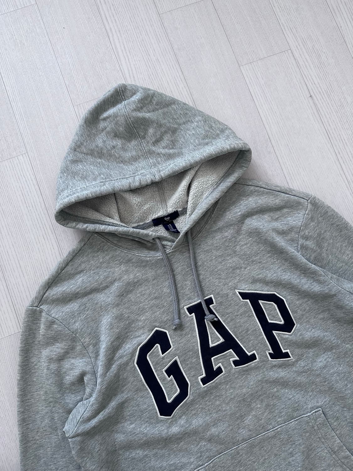 갭 GAP 빅로고 그레이 후드티 상품이미지6