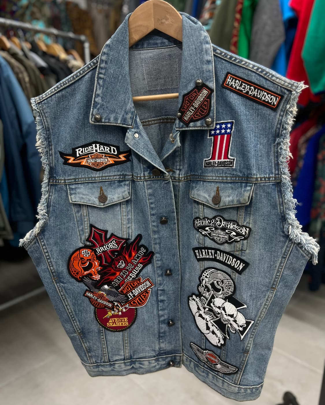 할리커스텀 청조끼 상품이미지3