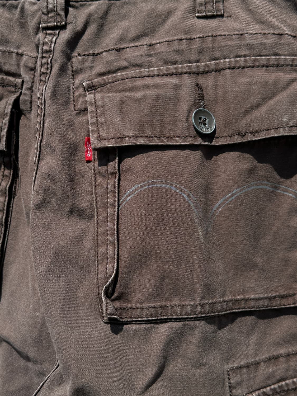 [33] 00s 리바이스 브라운 카고 반바지 상품이미지9